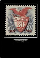 Rare 1869 Series Inverted Center Vintage Stamp Postcard picture