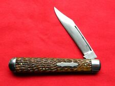 Vintage 1904-46 Schrade Cut Co Walden NY USA Bone English Jack Knife 4 1/2