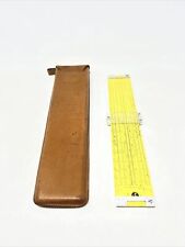 Vintage Pickett N4-ES Log Log Dual-Base Speed Metal Slide Rule Leather Case picture