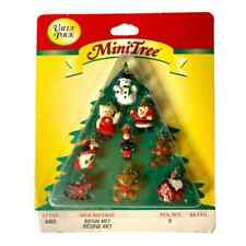 Westrim Miniature Christmas Tree Ornaments Vintage Resin R7 Mini Tree #4485 picture
