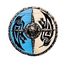 Eivor Valhalla Raven Authentic Battleworn Shield - Ragnar Lothbrok Viking Shield picture