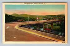 Roanoke VA-Virginia, New Wasena Bridge, Vintage Postcard picture