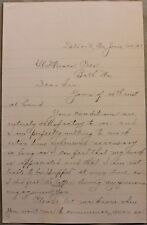 m Orig Rumford Falls & Rangeley Lakes RR 1897 Handwritten Letter Wanting Work picture