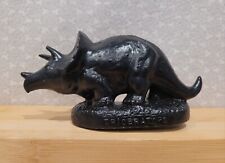 Vintage Mold-a-Rama Triceratops Dinosaur Black Wax Souvenir Figure 5