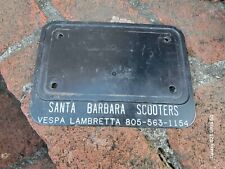 Vintage Santa BARBARA CA Vespa Lambretta Scooter Dealership  LICENSE PLATE FRAME picture
