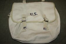 Repro WW2 U.S. Army Canvas Musette Bag, U.S. Marked & 1943 Dated, VG picture