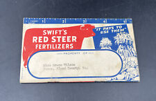 1942 Swift’s Red Steer Fertilizer Bland County, Va Memo Book picture
