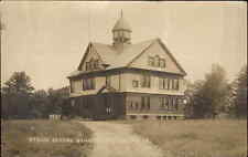 Strong ME Maine School Building c1915 Real Photo Postcard picture