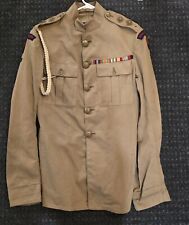 WWIIBritish Royal Artillery Khaki Jacket, ID'd R.M. Shackleton War Office Unit picture