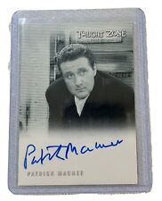 PATRICK MACNEE A-107 AUTOGRAPHED RITTENHOUSE TWILIGHT ZONE CARD picture