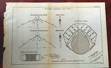 1892 Hotchkiss Mountain Gun Pack Rock Island Arsenal Sketch Diagram  picture
