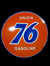 Porcelain Union 76 Gasoline Enamel Metal Sign Size 20