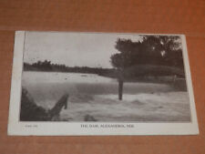 ALEXANDRIA NE - 1908 POSTCARD - THE DAM - THAYER COUNTY picture