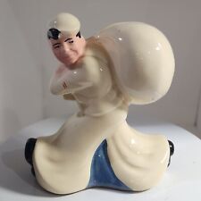 VTG  McCoy The Seaman's Bank For Savings Sailor WWII still ceramic Coin Bank picture