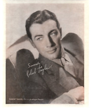Robert Taylor Portrait 8x10 facsimile autograph Metro Goldwin Mayer 1937 USA picture