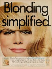 1966 Clairol Hair Color Blonde Vintage Retro Print Ad Beaudry Cosmetics Shampoo picture