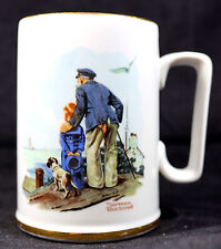 Norman Rockwell Vintage half-pint Mug [1985] Stay at Homes, Looking Out to Sea picture
