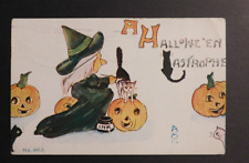 1913 USA Halloween Postcard Cover From Alliance OH to North Jackson OH picture