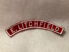 (87) Boy Scouts-  E. LITCHFIELD   (red and white community strip from CT) picture