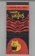 Matchbook Cover - Tiger Pan Am Airlines Safari Hotel Siam picture