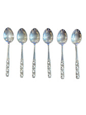 Sterling Silver Brodrene Mylius Tele Pattern Demitasse Spoons - Set of 6 picture