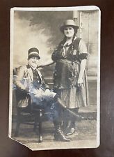 RPPC WEIRD STRANGE COSTUME REAL PHOTO Postcard Man Woman Allentown Pennsylvania picture