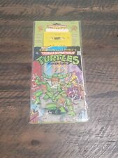 1989 TMNT Ninja Turtles Comic Book and Cassette Tape Set, NEW SEALED Some Damage picture