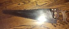RARE Early Antique Disston Handsaw Wood Handle Vintage picture