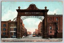 Postcard Antique Posted 1907 Welcome Arch Denver Colorado B17 picture