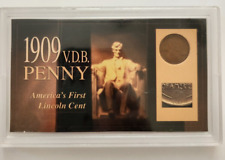 1909 V.D.B. Penny America's First Lincoln Cent in case picture