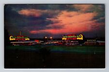 Bakersfield CA-California, Rancho Bakersfield Motel, Advertise Vintage Postcard picture