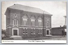 Town Hall Hopkinton Massachusetts MA 1911 Postcard picture