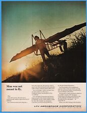 1968 Ling Temco Vought LTV Aerospace Dallas TX hang gliding glider vintage Ad picture