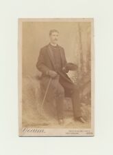 Antique Elliott Hobbs (?) Yocum Cabinet Card Photo Man E. Portland OR 1880/90 picture