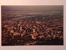 Aerial View Of Omaha Nebraska Showing Missouri River Postcard picture
