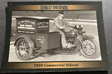 #13 1930 Commercial Sidecar - VTG Harley-Davidson Series 1 Collector's Card picture