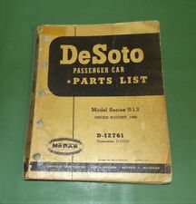 Original 1949 Mopar Chrysler DeSoto Dealer Passenger Car Parts List S13 D-12761 picture