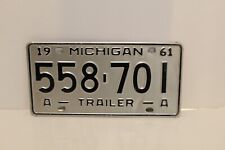 vintage 1961 michigan license plate picture