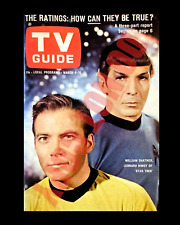 Circa 1967 Star Trek TV Guide Issue #727 Show Shatner Nimoy Cover Art 8x10 Photo picture