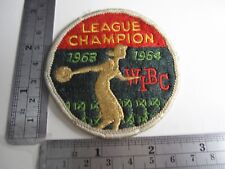 Vintage WIBC 1963 1964 League Champion Bowling Patch BIS picture