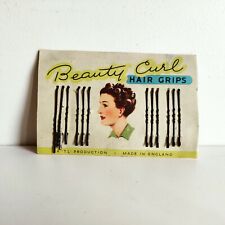 1930s Vintage A. T.L. Production Beauty Curl Hair Clips Set of 12 England V52 picture