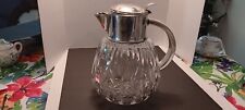1850's - late 1800's Stunning Baccarat Silver Plated Crystal Water Pitcher picture