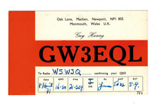 Ham Radio Vintage QSL Card    GW3EQL  1971   Monmouth, WALES picture