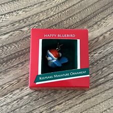 Hallmark Happy Bluebird Miniature Keepsake Ornament 1989 picture