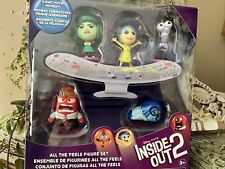 Disney-Pixar INSIDE OUT 2 Set of 5 Figure Joy Disgust Anger Sadness Fear NEW picture