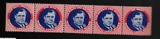 5-1940 Wendell Willkie Presidential Stamps With Different Campaign Slogans picture