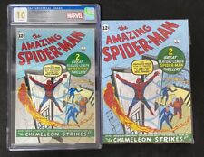 Amazing Spider-Man #1 CGC 10 (2023) Pure Silver Replica of 1963 Cover #124/1000 picture