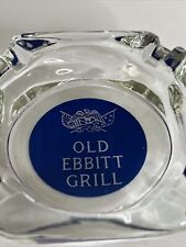Vintage Iconic The Old Ebbitt Grill Restaurant Washington, DC Glass Ashtray EUC picture