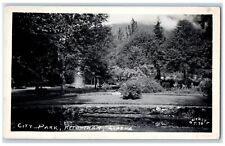 c1930's City Park Ketchikan Alaska AK, Water Fountain Scene RPPC Photo Postcard picture