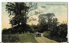 Vtg Postcard- Indian Mound - Coshocton, Ohio - Antique Car 1911 picture